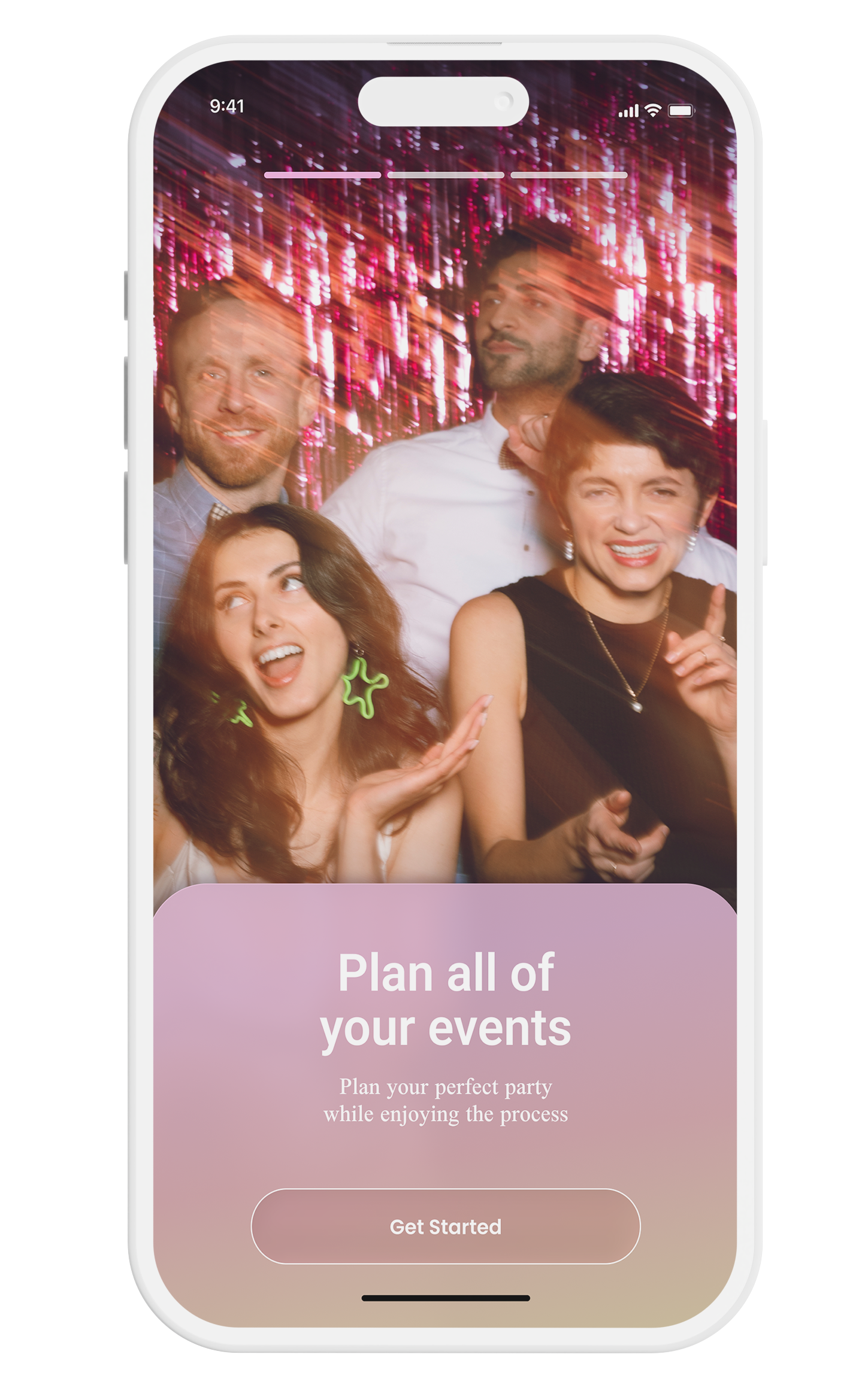 Invite app onboarding screen one