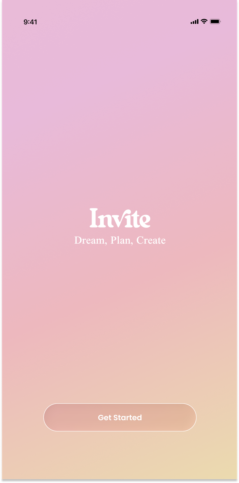 Invite app splash screen