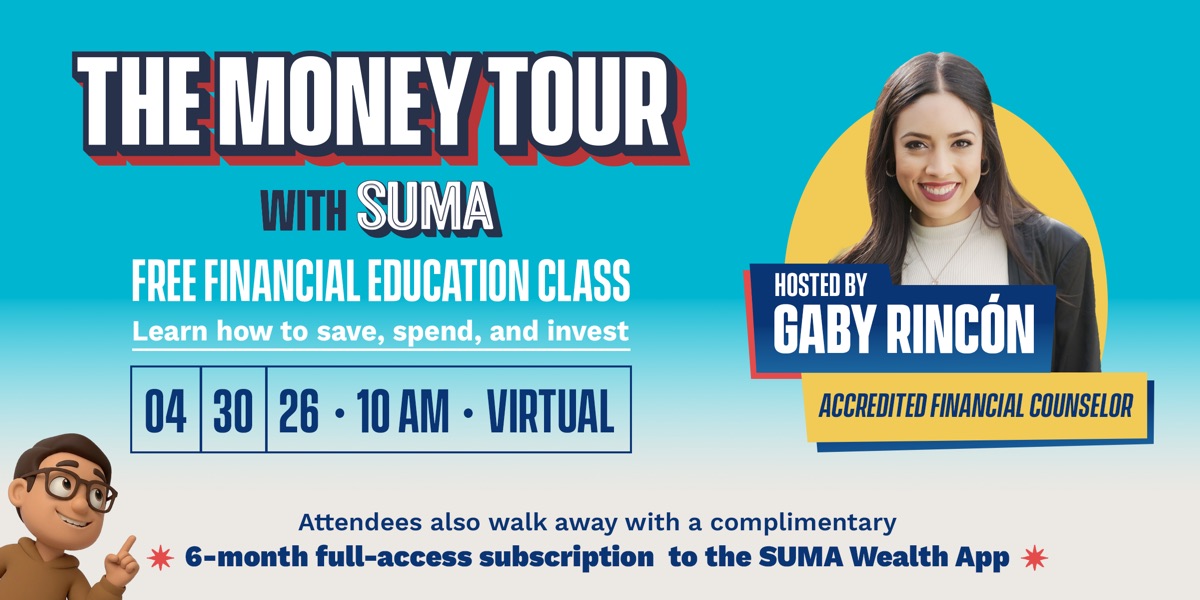 Suma Money Tour event banner