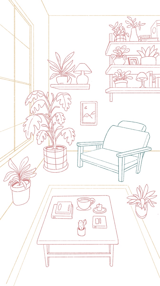 Early concept sketch for Sunny Day